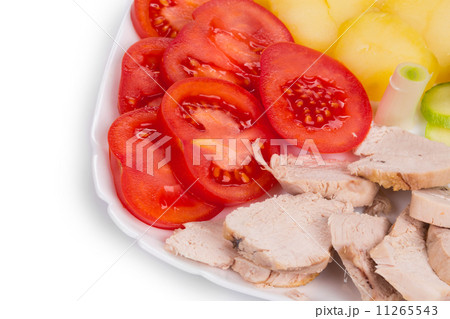 Warm meat salad 11265543