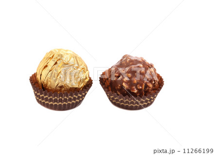 Two in row chocolate bonbons. 11266199