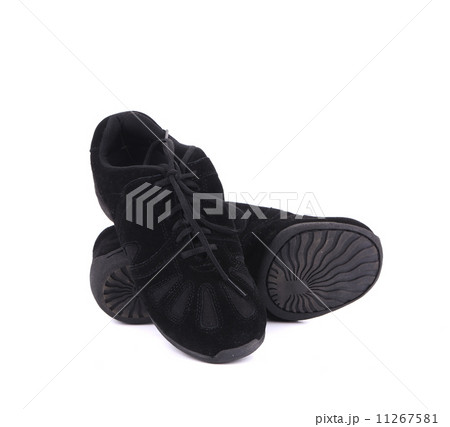 Black pair of dance shoes. 11267581
