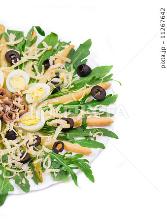 Asparagus salad with anchovies. 11267642