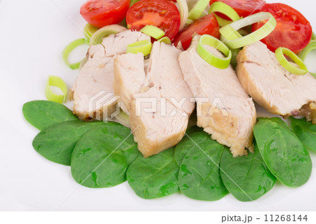 Close up of chicken salad. 11268144
