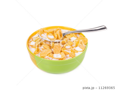 Cereal with milk. Cereal with milk. 11269365