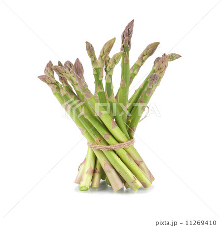Asparagus tied on the white background. Asparagus tied on the white background. 11269410