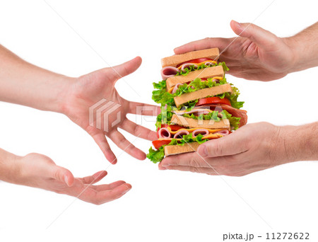 Sandwich in hands Sandwich in hands 11272622