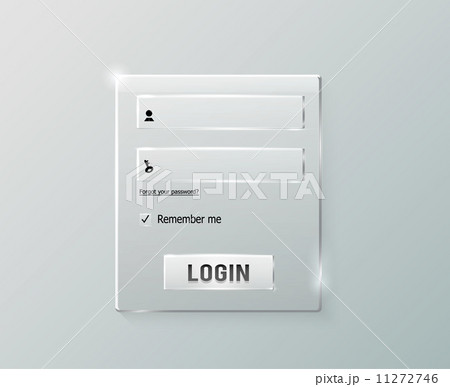 Login and register web glossy form 11272746