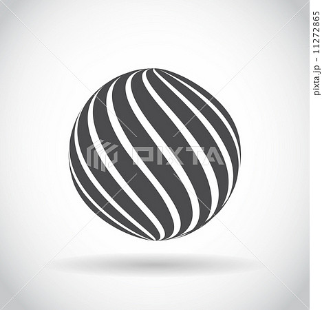 Abstract swirl sphere globe symbol 11272865
