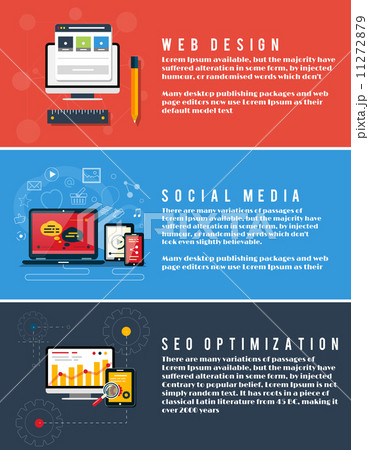 Icons for web design, seo, social media Icons for web design, seo, social media 11272879
