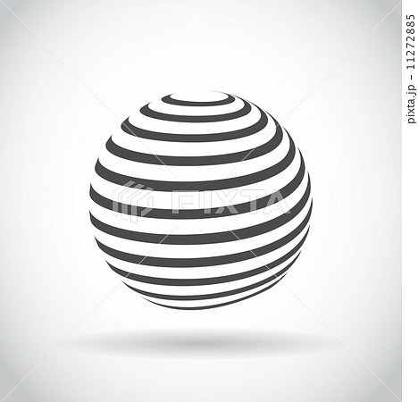 Abstract swirl sphere globe symbol 11272885