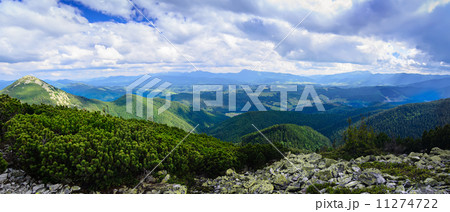 Carpathian mountain landscape panorama Carpathian mountain landscape panorama 11274722