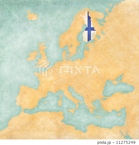 Map of Europe - Finland (Vintage Series) 11275249