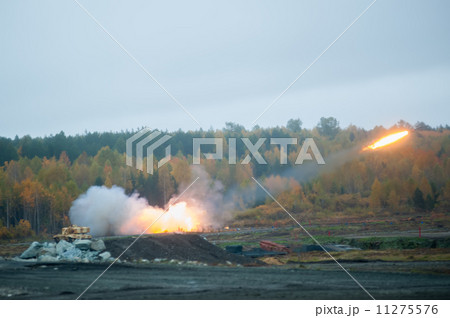 Rocket launch by TOS-1A system Rocket launch by TOS-1A system 11275576