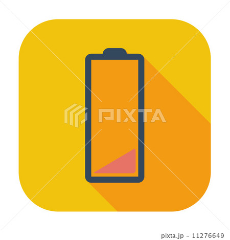 Charging the battery, flat single icon. 11276649