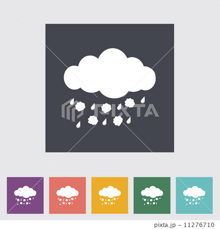 Hagel single icon. Vector illustration. Hagel single icon. Vector illustration. 11276710