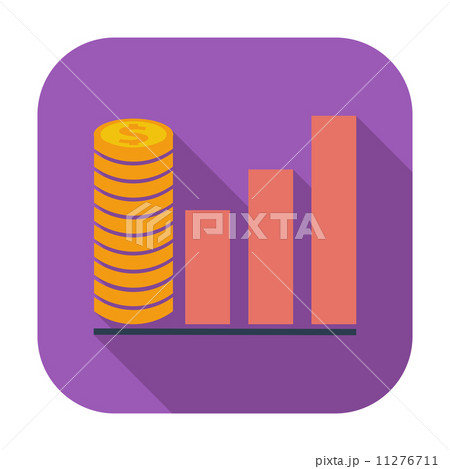 Graph flat single icon. Graph flat single icon. 11276711