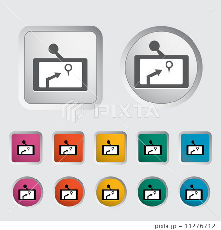GPS navigator icon. GPS navigator icon. 11276712