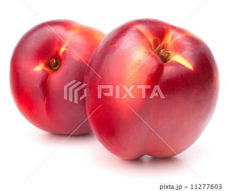 Nectarine fruit isolated on white background cutout Nectarine fruit isolated on white background cutout 11277603