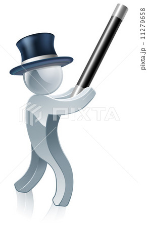 Silver mascot magician 11279658