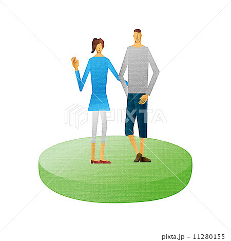 カップル　男女　2人　若い男性　若い女性 11280155