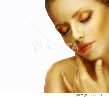 Dreams. Close up Portrait of Young Woman with Silky Skin Dreams. Close up Portrait of Young Woman with Silky Skin 11282102