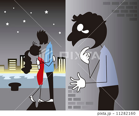浮気現場をみつけた男性 11282160