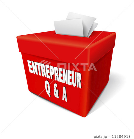 entrepreneur q and a words on the red box 11284913