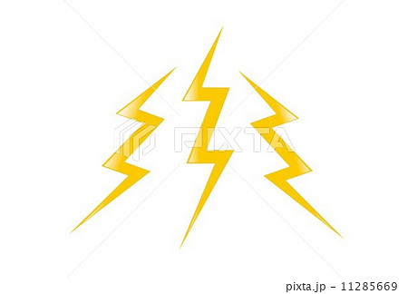 雷の稲妻ボルトのイラスト素材 雷の稲妻ボルトのイラスト素材