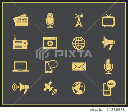 Media icons set Media icons set 11286928