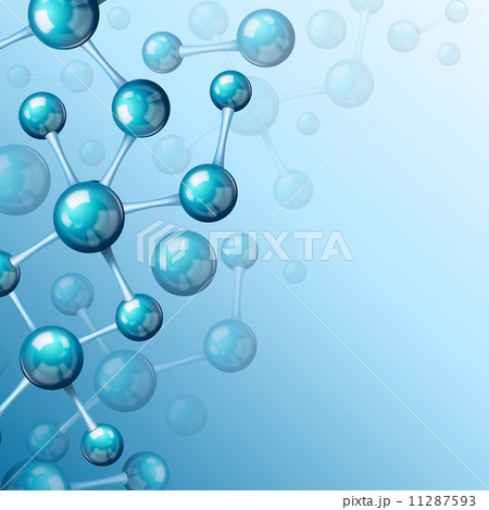 Blue molecule 3d background 11287593