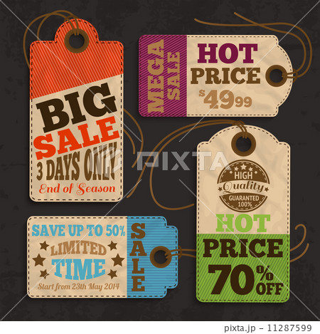 Shopping labels and tags collection 11287599