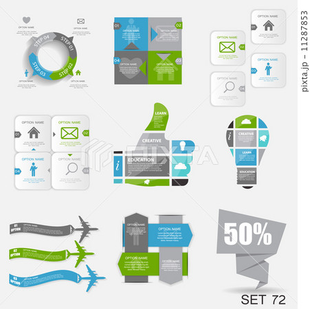 Collection of Infographic Templates for Business Vector Illustra Collection of Infographic Templates for Business Vector Illustra 11287853