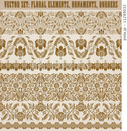 Horizontal elements decoration vector Horizontal elements decoration vector 11289032