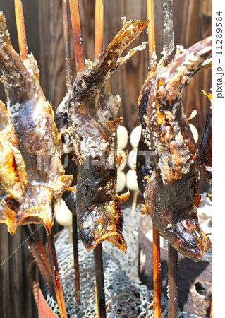 大内宿 鮎の塩焼き 大内宿 鮎の塩焼き 11289584