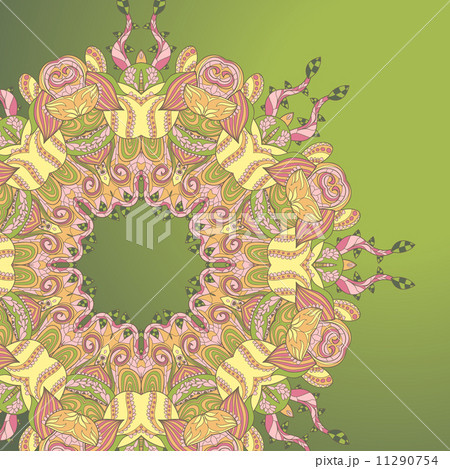 Circle lace hand-drawn ornament card Circle lace hand-drawn ornament card 11290754