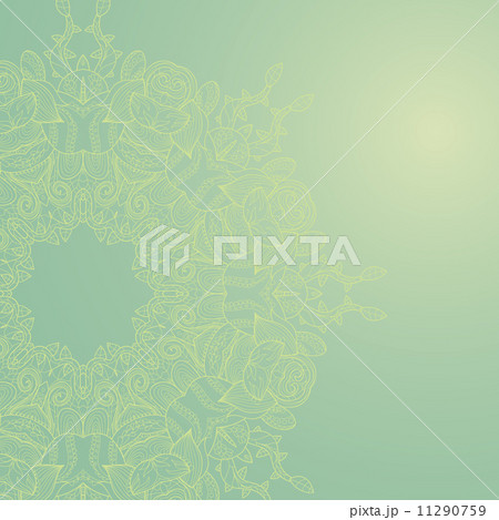 Circle lace hand-drawn ornament card 11290759