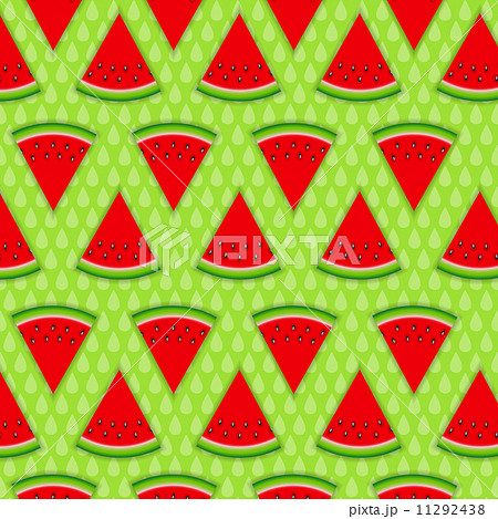 Abstract Natural Summer Background with Watermelon. Vector Illus Abstract Natural Summer Background with Watermelon. Vector Illus 11292438