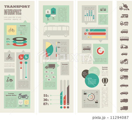 Transportation Infographic Template. 11294087