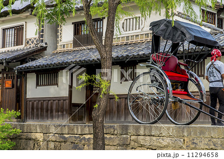 倉敷美観地区と人力車イメージ 11294658