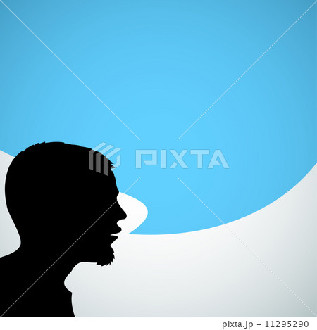 Abstract speaker silhouette Abstract speaker silhouette 11295290