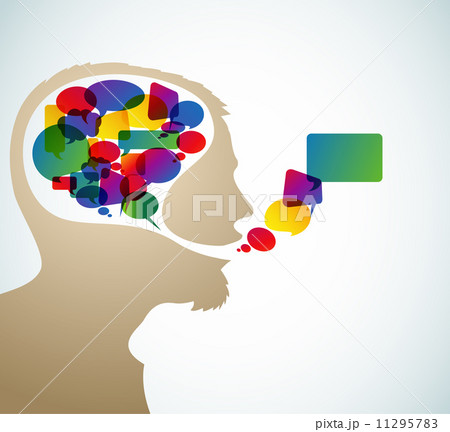 Abstract speaker silhouette 11295783