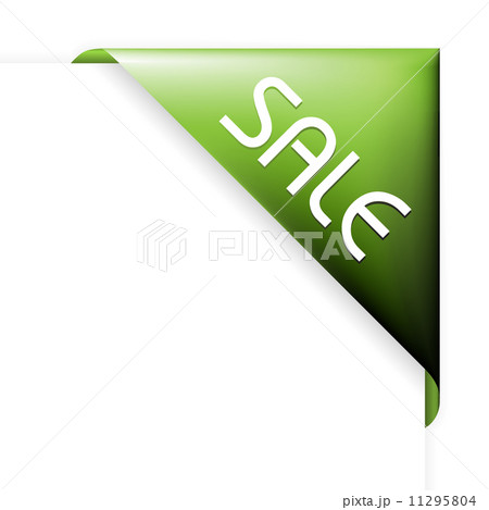 Green corner ribbon Green corner ribbon 11295804