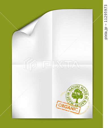 paper with organic stamps 11295973