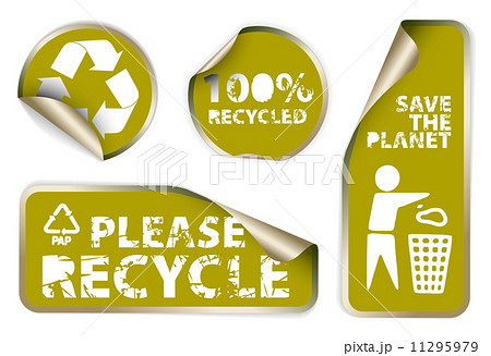 labels badges and stickers with recycle icons labels badges and stickers with recycle icons 11295979