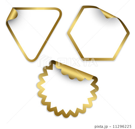 stickers with golden border 11296225