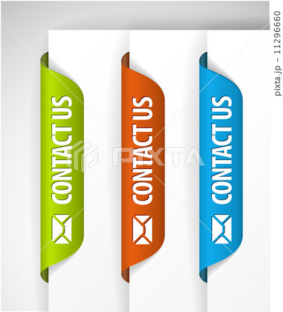 Contact Us Labels / Stickers on the edge of the (web) page 11296660