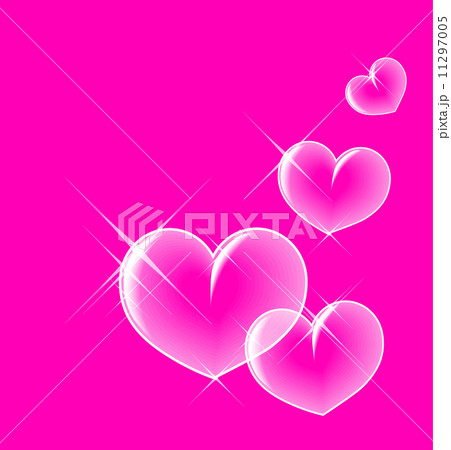 Glassy bubble hearts 11297005