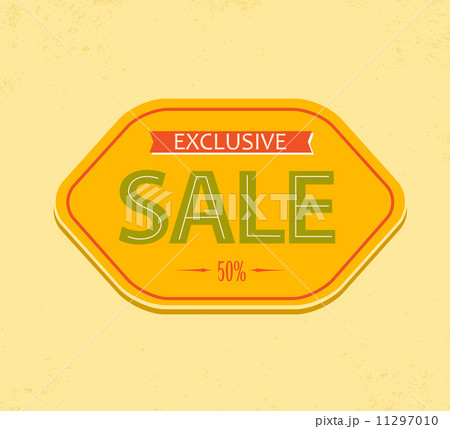 Old retro vector vintage sale label 11297010