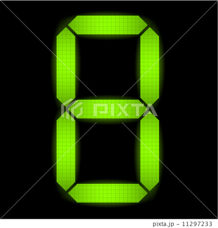 Digital number eight 11297233