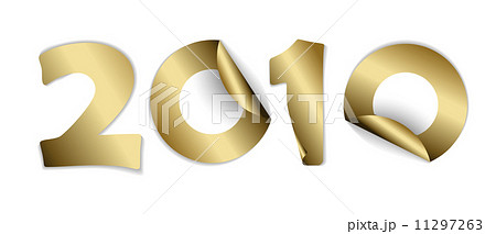 2010 made from golden stickers 11297263