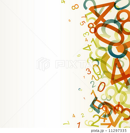 Abstract retro background with numbers 11297335