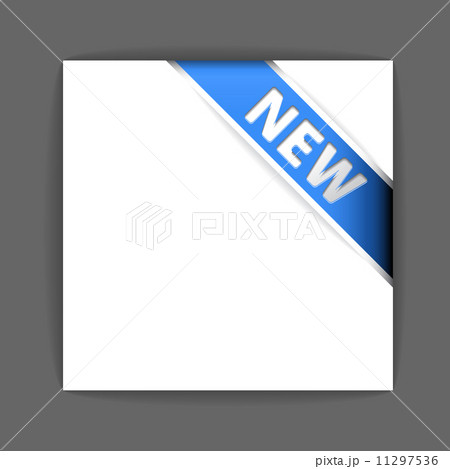 New blue corner ribbon 11297536